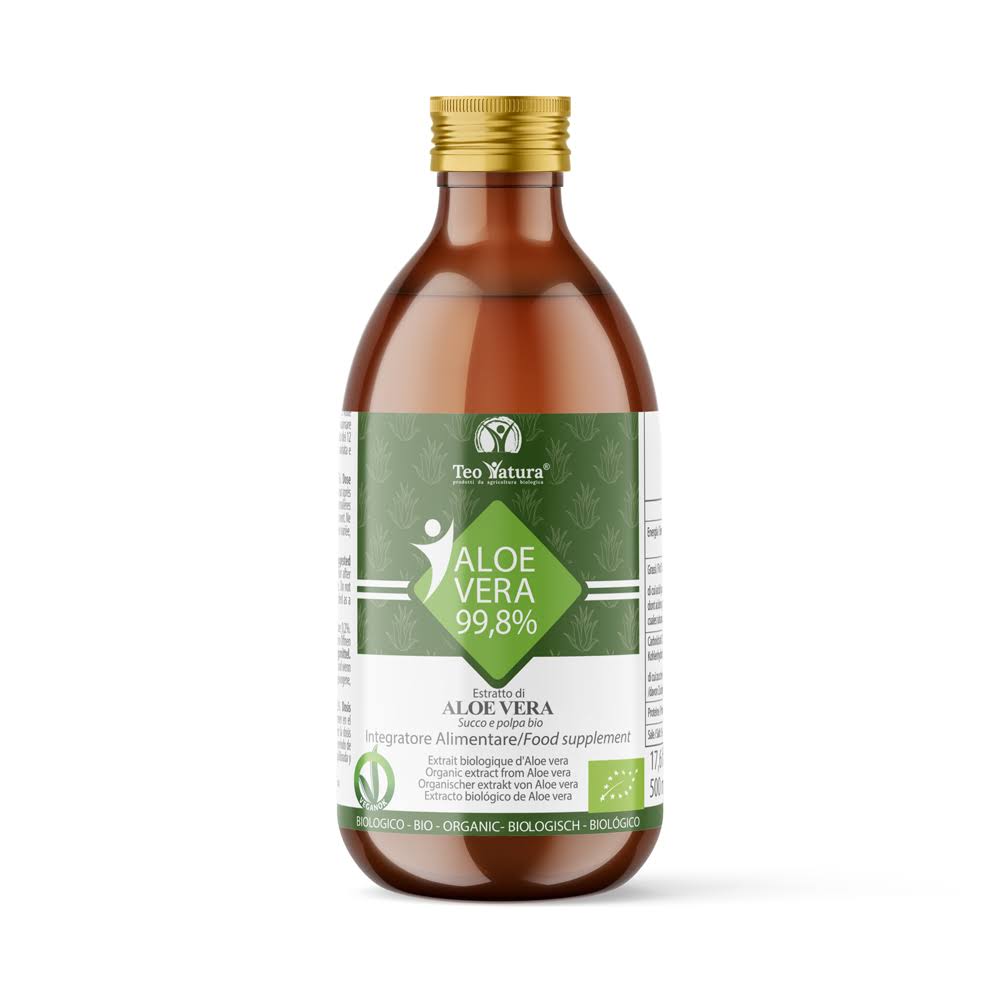 Jugo orgánico de ALOE VERA 99,8% 500 ml