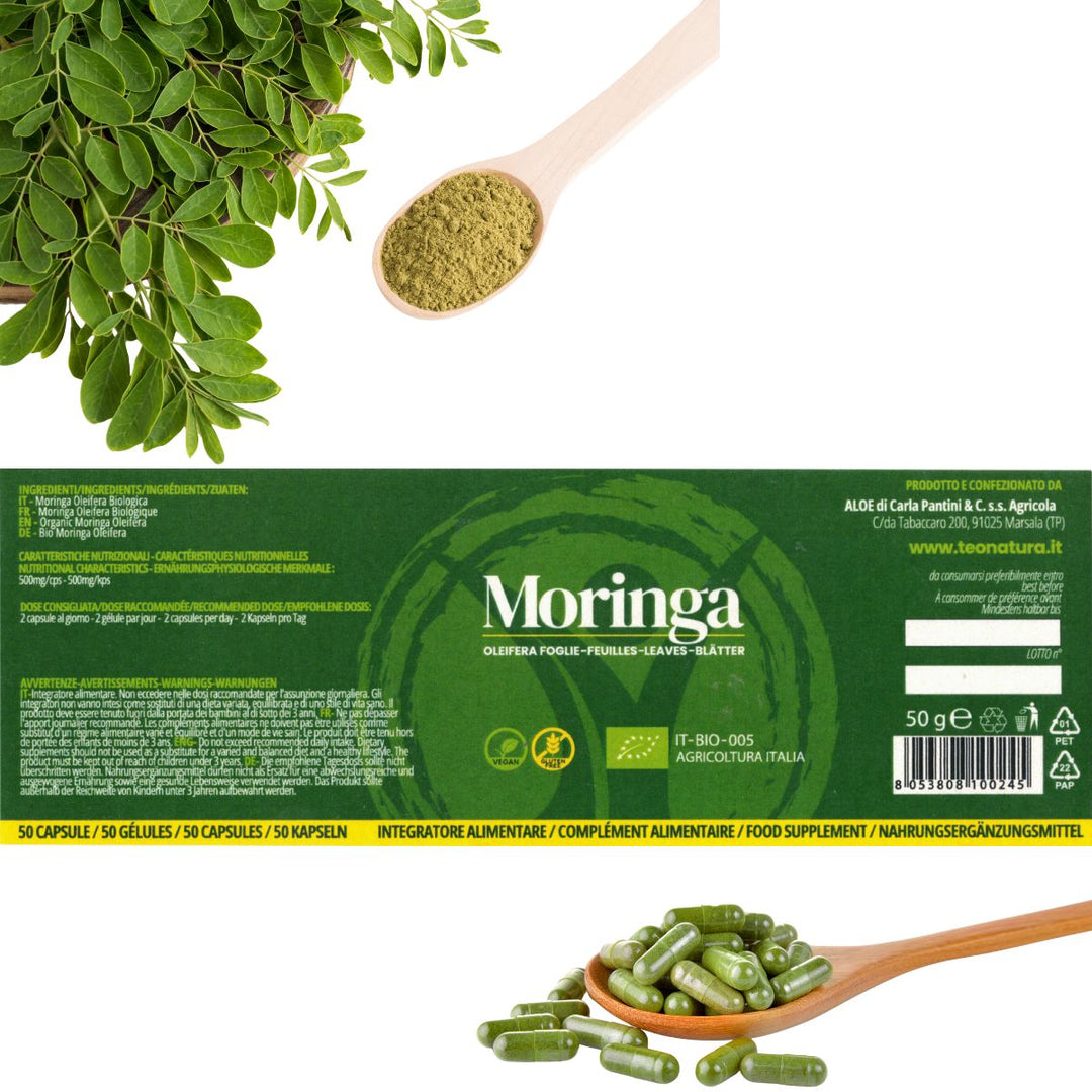 Moringa in Capsule - Oleifera Biologica | 50 Capsule