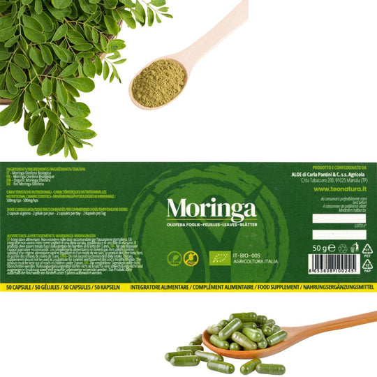 Moringa in Capsule - Oleifera Biologica | 50 Capsule